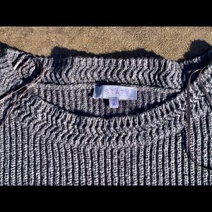1. State sweater, gray, medium